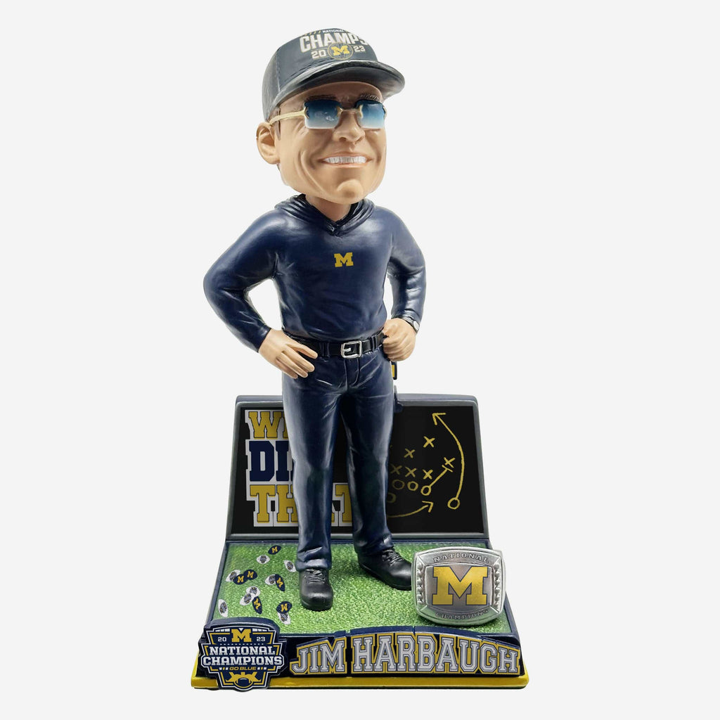 Jim Harbaugh Michigan Wolverines We Did That Bobblehead FOCO - FOCO.com