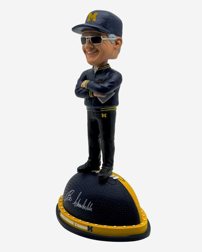 Bo Schembechler Michigan Wolverines Magnetic Stadium Base Bobblehead FOCO - FOCO.com