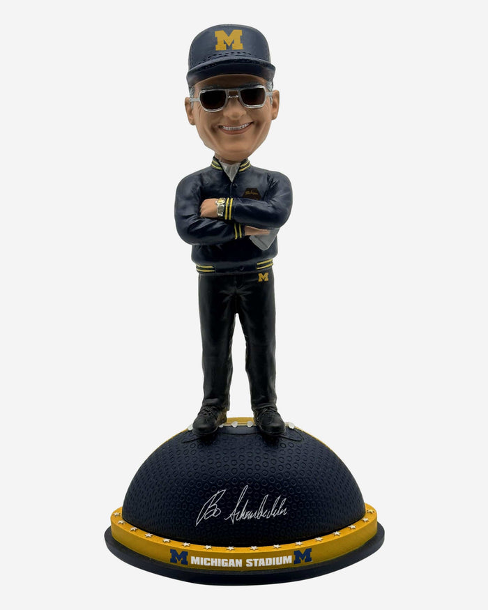 Bo Schembechler Michigan Wolverines Magnetic Stadium Base Bobblehead FOCO - FOCO.com