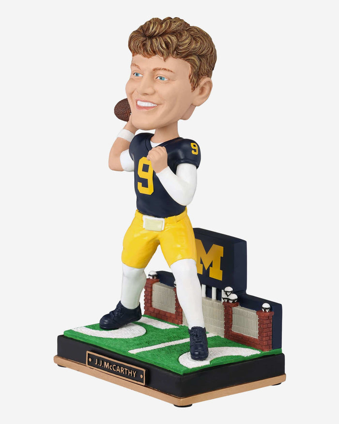 JJ McCarthy Michigan Wolverines Gates Series Bobblehead FOCO - FOCO.com