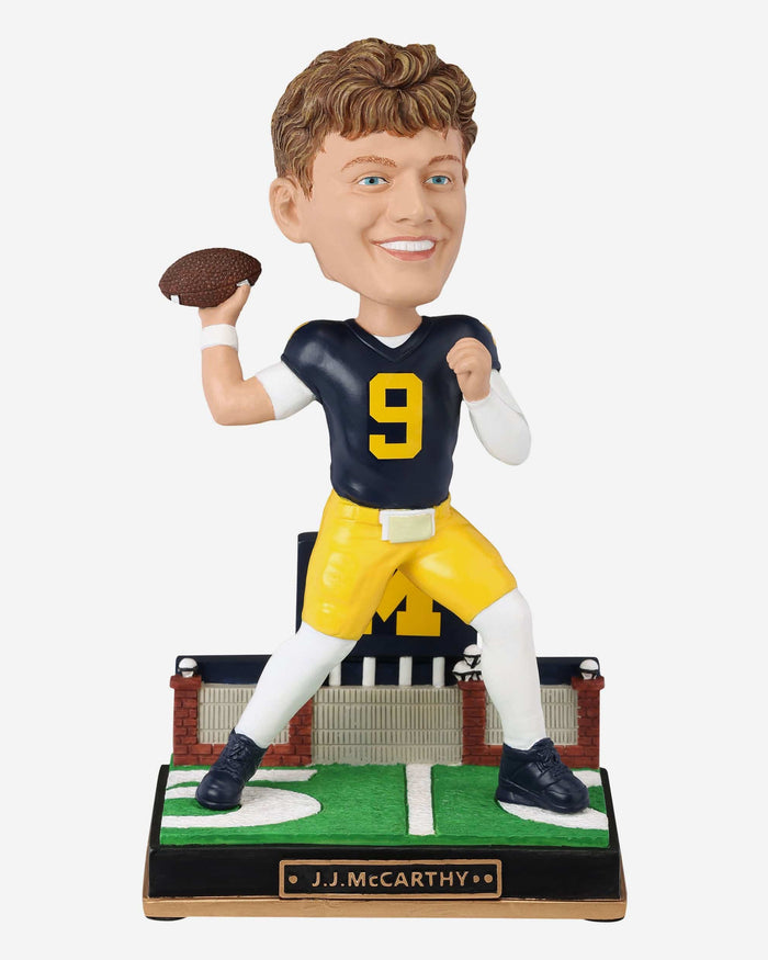 JJ McCarthy Michigan Wolverines Gates Series Bobblehead FOCO - FOCO.com