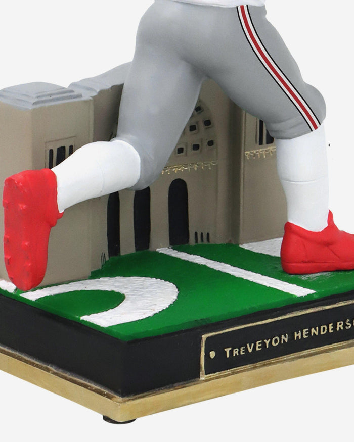 TreVeyon Henderson Ohio State Buckeyes White Jersey Gate Series Bobblehead FOCO - FOCO.com