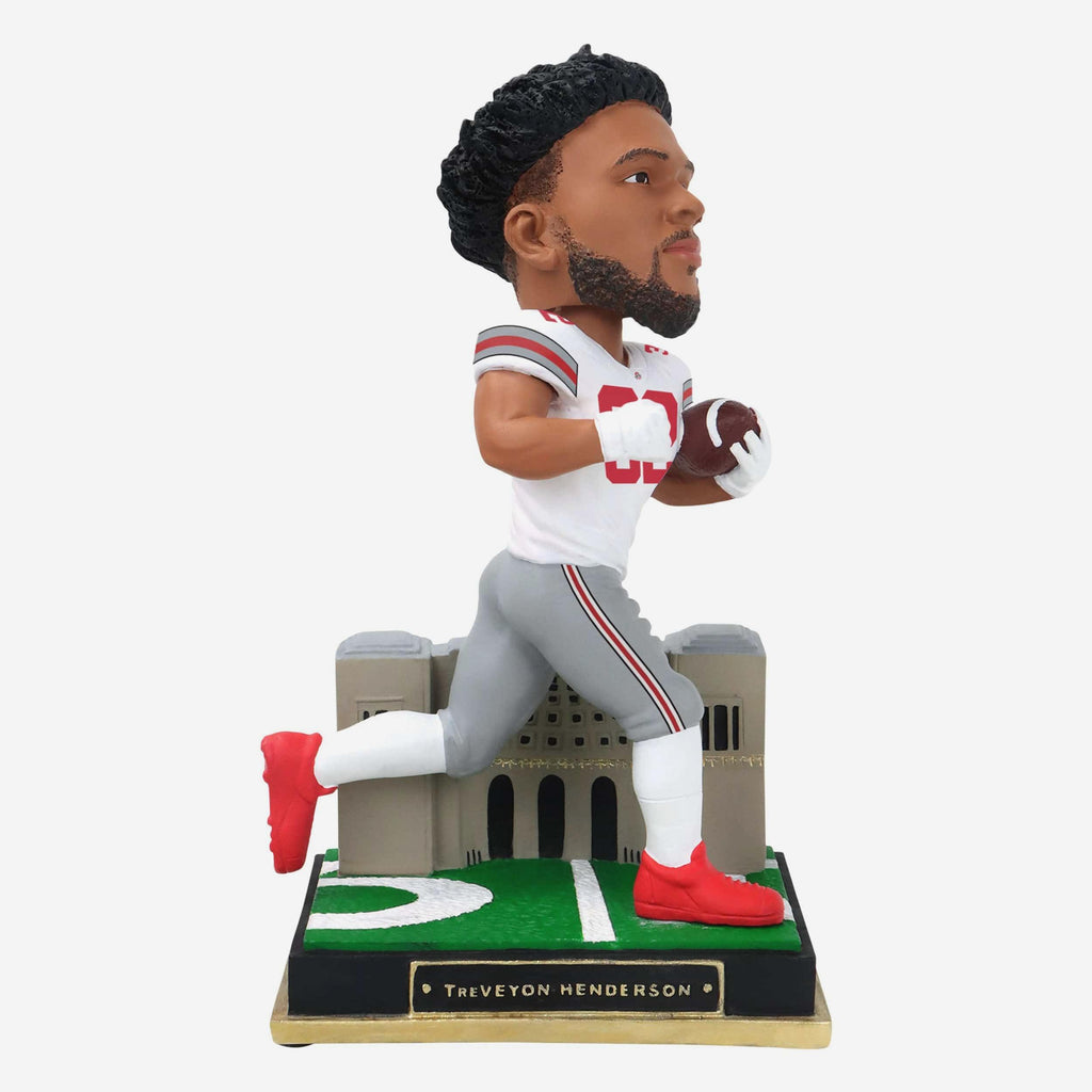 TreVeyon Henderson Ohio State Buckeyes White Jersey Gate Series Bobblehead FOCO - FOCO.com