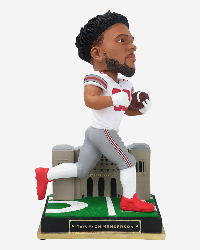 TreVeyon Henderson Ohio State Buckeyes White Jersey Gate Series Bobblehead FOCO - FOCO.com
