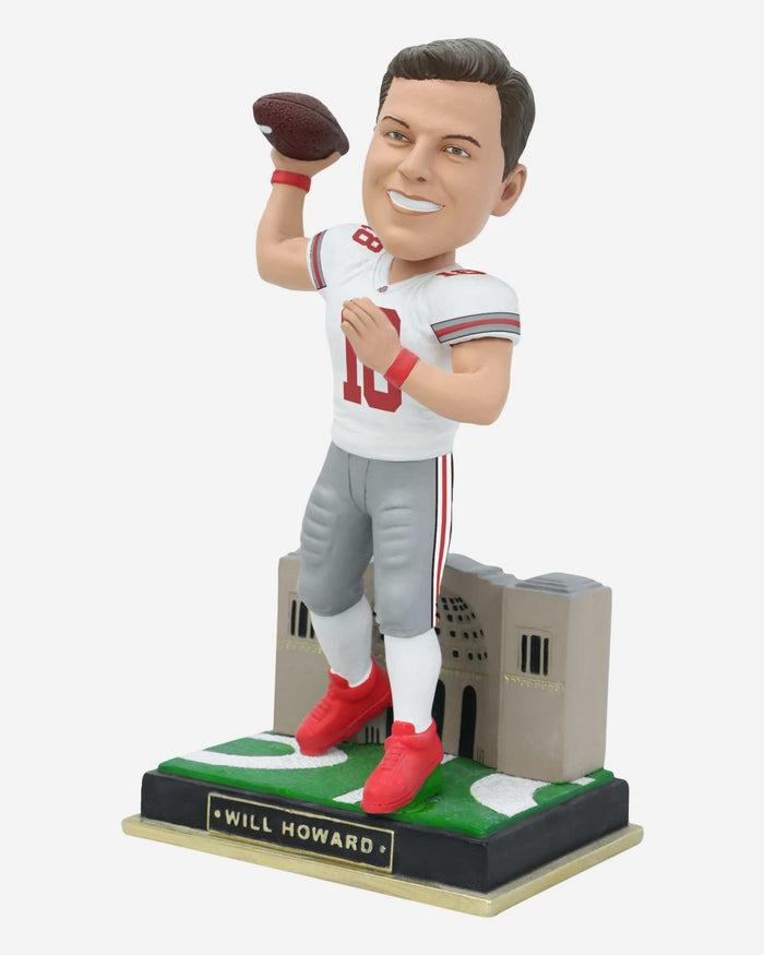 Will Howard Ohio State Buckeyes White Jersey Gate Series Bobblehead FOCO - FOCO.com