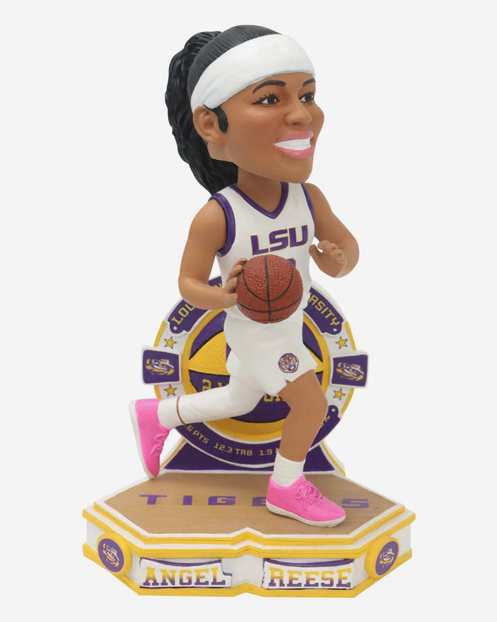 Angel Reese LSU Tigers College Stats Bobblehead FOCO - FOCO.com
