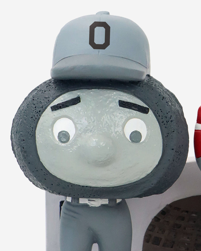 Brutus Buckeye Ohio State Buckeyes Then and Now Mascot Bobblehead FOCO - FOCO.com