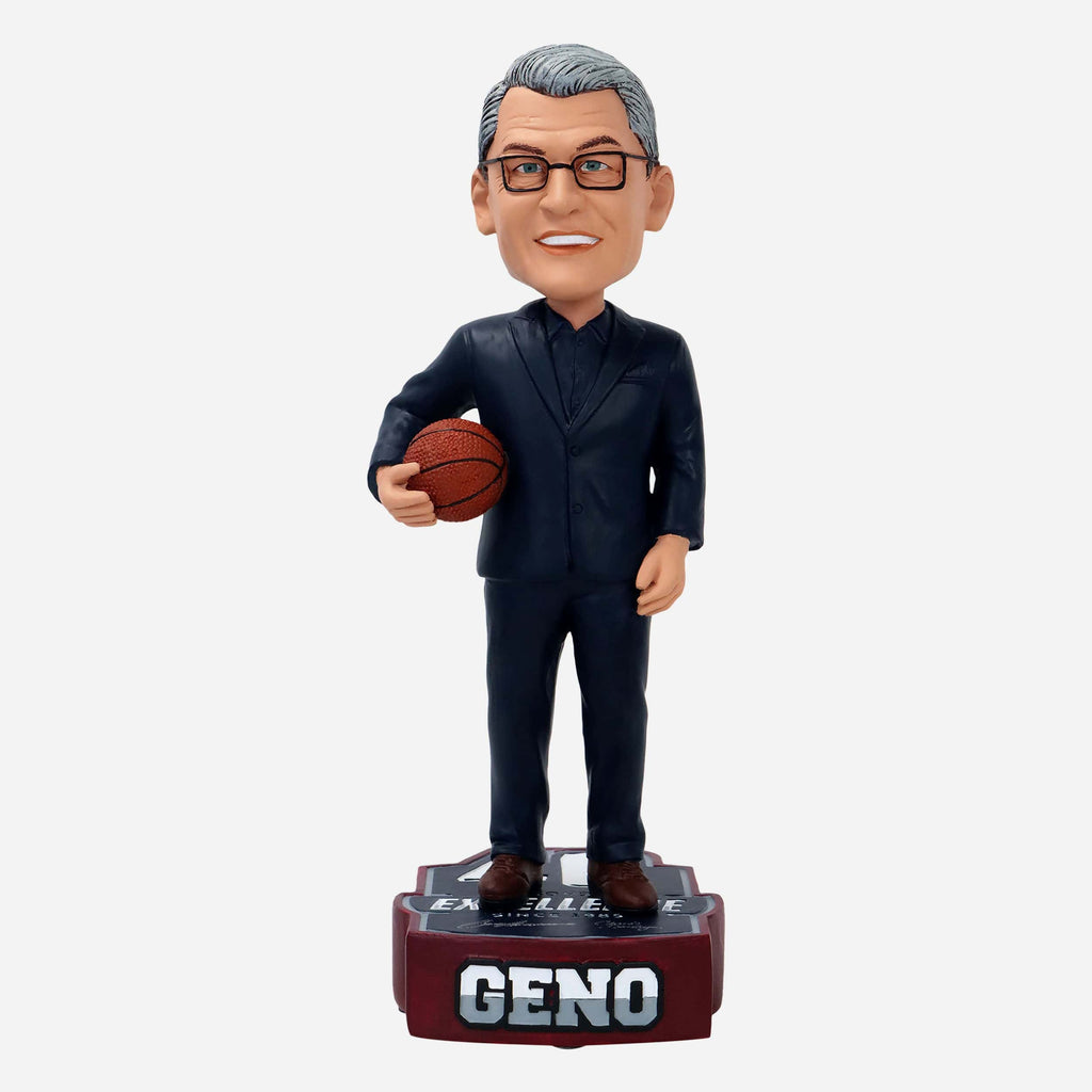 Geno Auriemma UConn Huskies 40 Seasons of Excellence Variant Bobblehead FOCO - FOCO.com