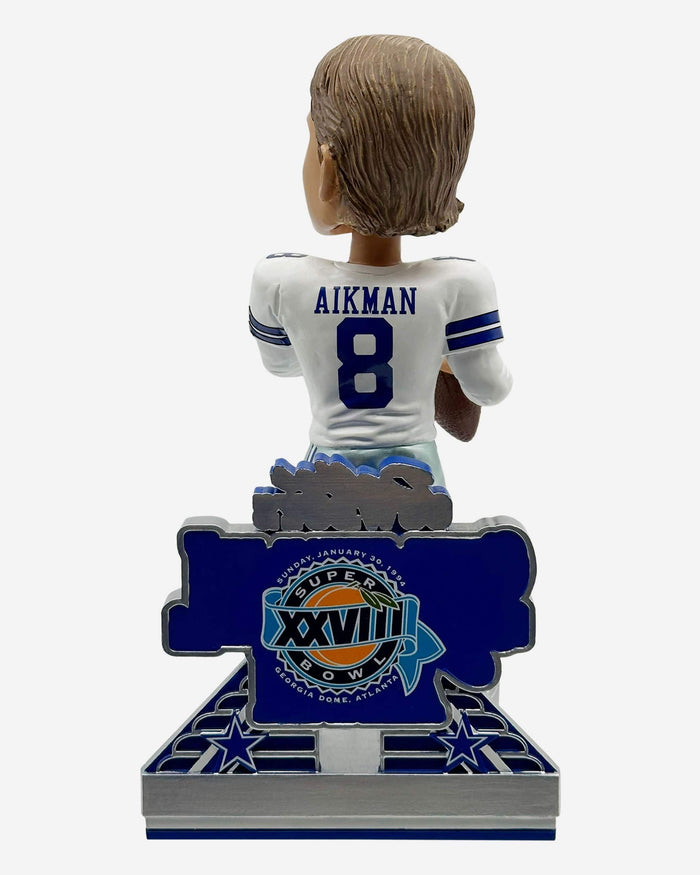 Troy Aikman Dallas Cowboys Super Bowl XXVIII Champions 30th Anniversary Bobblehead FOCO - FOCO.com