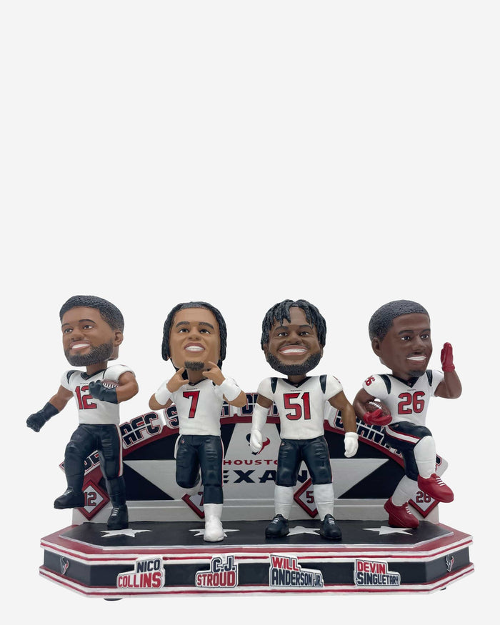 Houston Texans 2023 AFC South Division Champions Mini Bobblehead Scene FOCO - FOCO.com