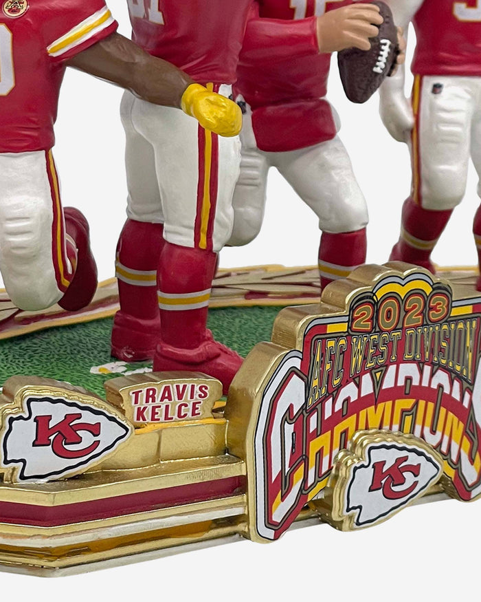 Kansas City Chiefs 2023 AFC West Division Champions Mini Bobblehead Scene FOCO - FOCO.com