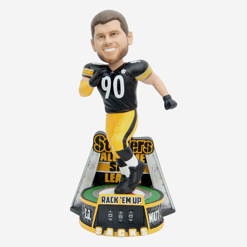 TJ Watt Pittsburgh Steelers Franchise Sack Leader Counter Bobblehead FOCO - FOCO.com