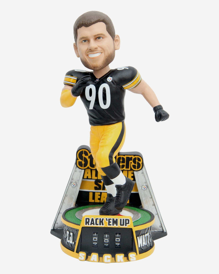 TJ Watt Pittsburgh Steelers Franchise Sack Leader Counter Bobblehead FOCO - FOCO.com