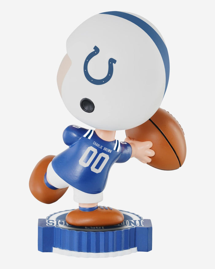 Indianapolis Colts Charlie Brown Peanuts Bighead Bobblehead FOCO - FOCO.com