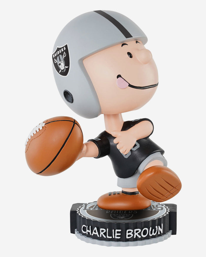 Las Vegas Raiders Charlie Brown Peanuts Bighead Bobblehead FOCO - FOCO.com