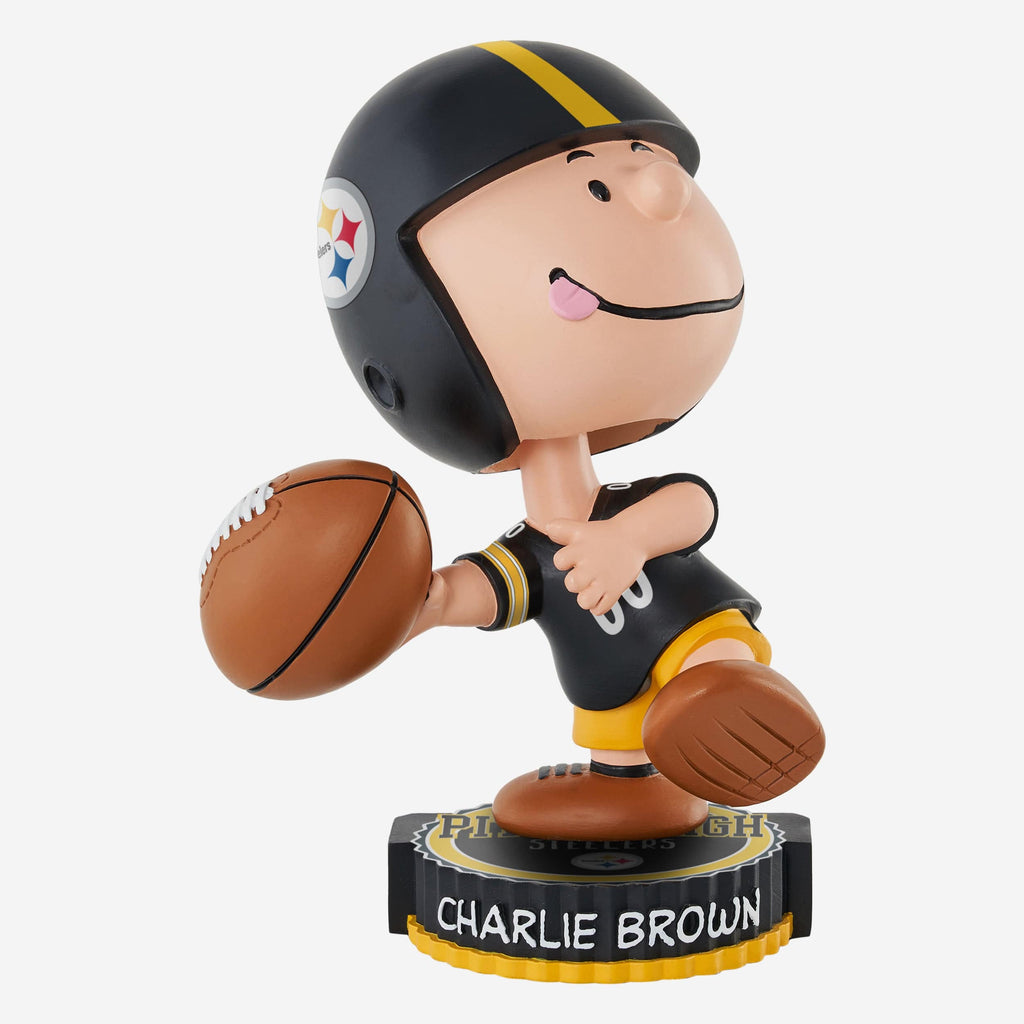 Pittsburgh Steelers Charlie Brown Peanuts Bighead Bobblehead FOCO - FOCO.com
