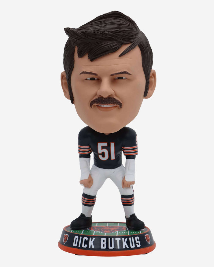 Dick Butkus Chicago Bears Field Stripe Bighead Bobblehead FOCO - FOCO.com