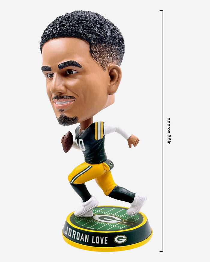 Jordan Love Green Bay Packers Field Stripe Bighead Bobblehead FOCO - FOCO.com