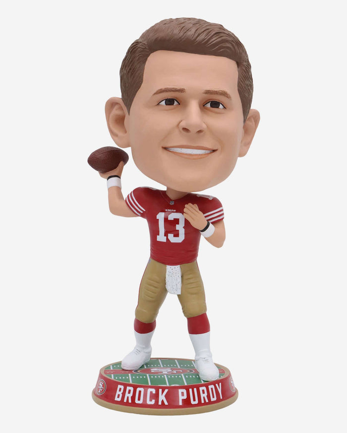 Brock Purdy San Francisco 49ers Field Stripe Bighead Bobblehead FOCO - FOCO.com