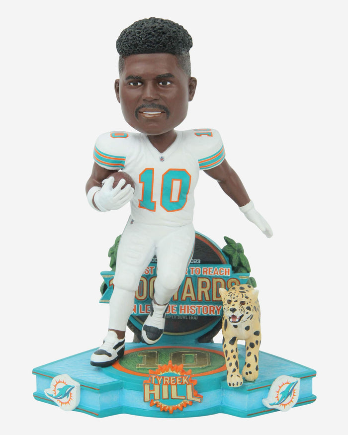 Tyreek Hill Miami Dolphins Fastest to 1000 Receiving Yards Bobblehead FOCO - FOCO.com