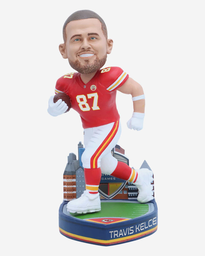 Travis Kelce Kansas City Chiefs 2023 International Game Bobblehead FOCO - FOCO.com