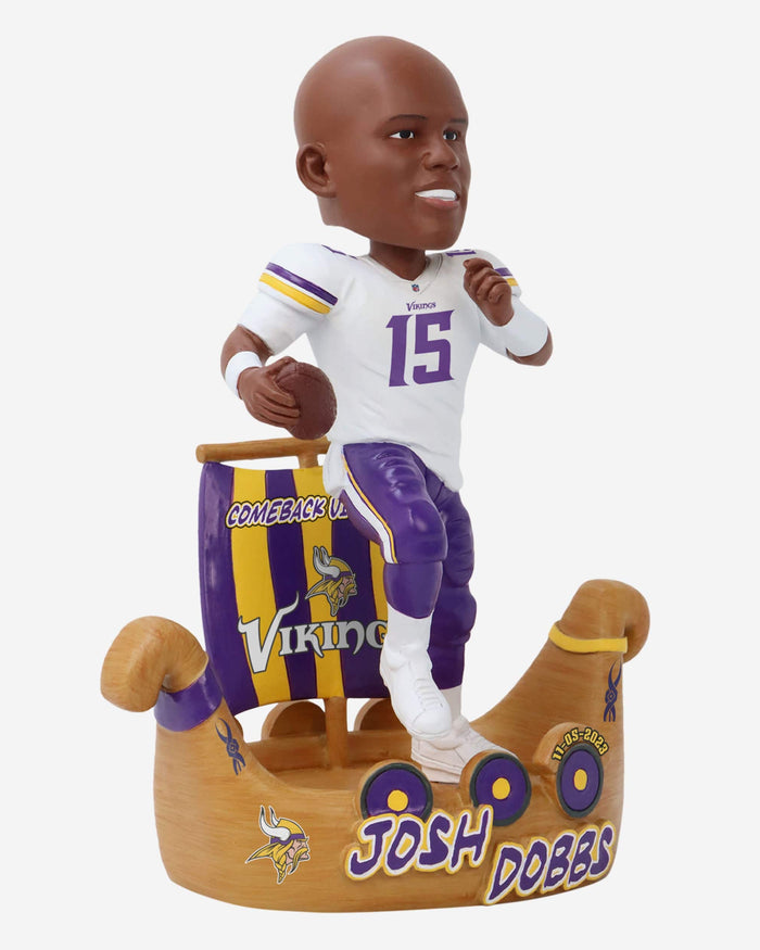 Joshua Dobbs Minnesota Vikings Gamebreaker Bobblehead FOCO - FOCO.com