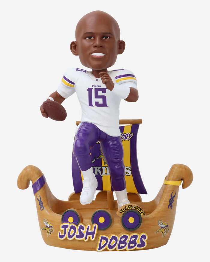 Joshua Dobbs Minnesota Vikings Gamebreaker Bobblehead FOCO - FOCO.com