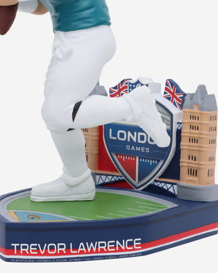 Trevor Lawrence Jacksonville Jaguars 2023 International Game Bobblehead FOCO - FOCO.com