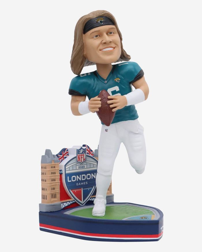 Trevor Lawrence Jacksonville Jaguars 2023 International Game Bobblehead FOCO - FOCO.com