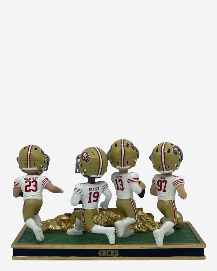 San Francisco 49ers 2023 NFC West Division Champions Mini Bobblehead Scene FOCO - FOCO.com