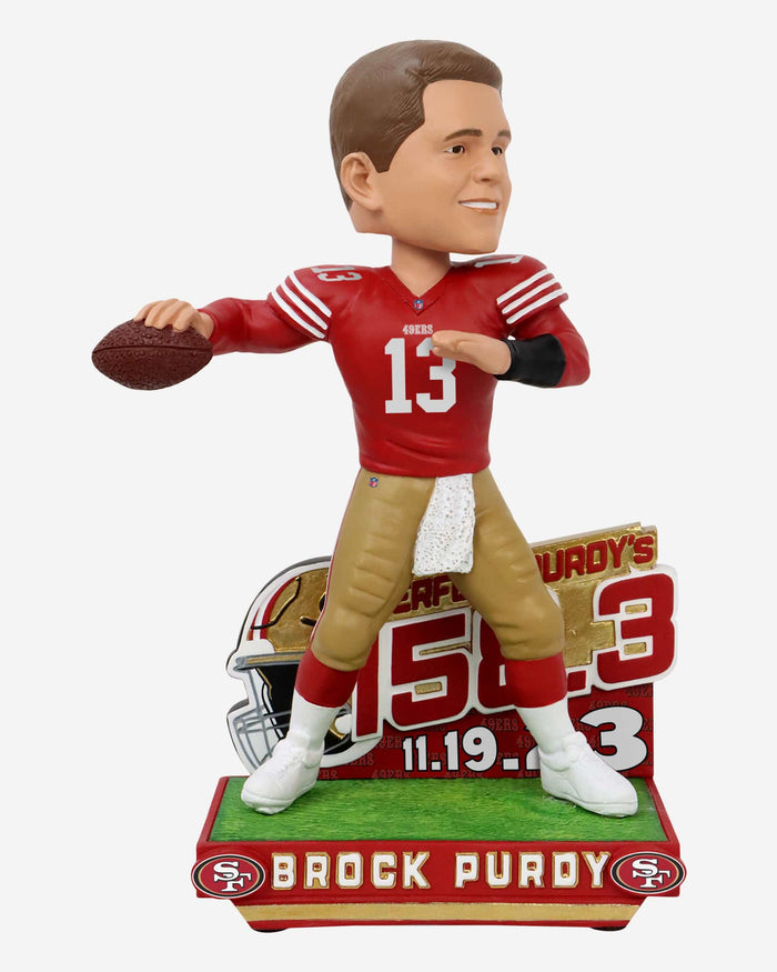 Brock Purdy San Francisco 49ers Perfect Day Bobblehead FOCO - FOCO.com