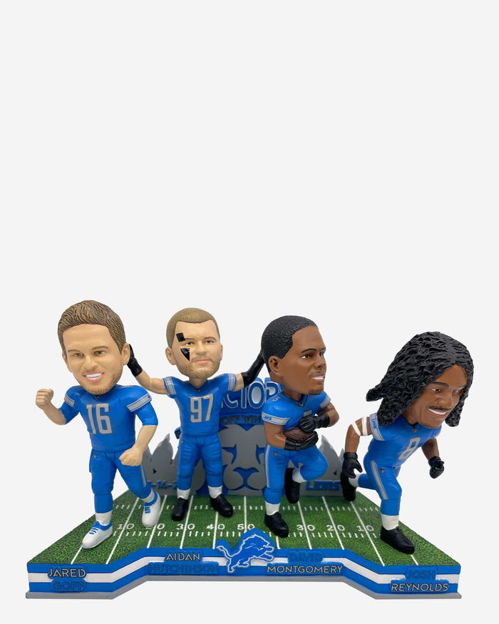 Detroit Lions Playoff Victory Mini Bobblehead Scene FOCO - FOCO.com