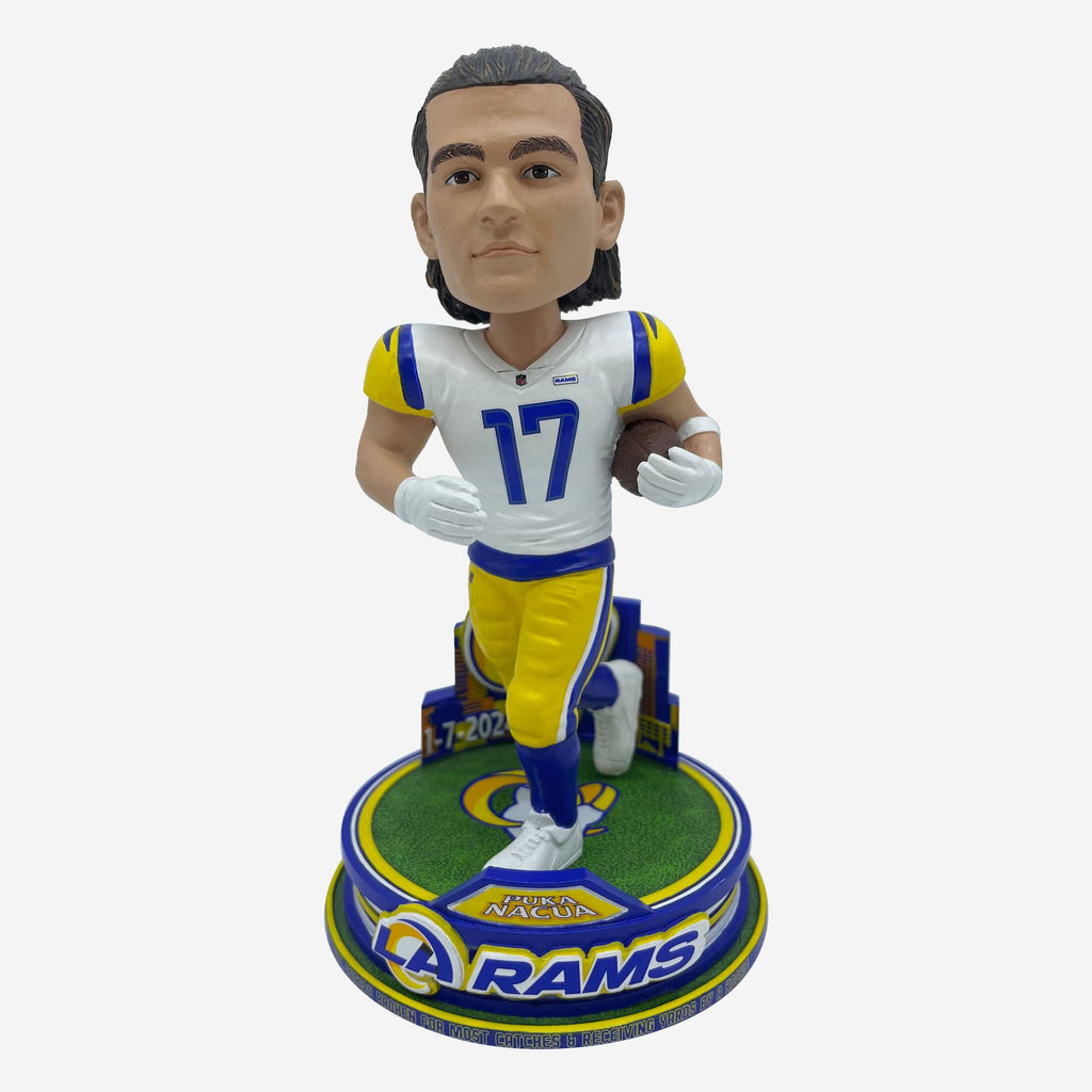 Puka Nacua Los Angeles Rams Rookie Receiving Records Bobblehead FOCO - FOCO.com