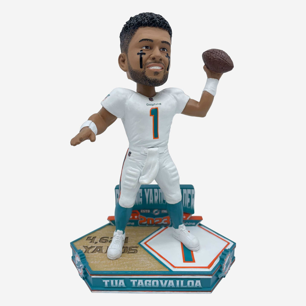 Tua Tagovailoa Miami Dolphins 2023 Passing Yards Leader Bobblehead FOCO - FOCO.com