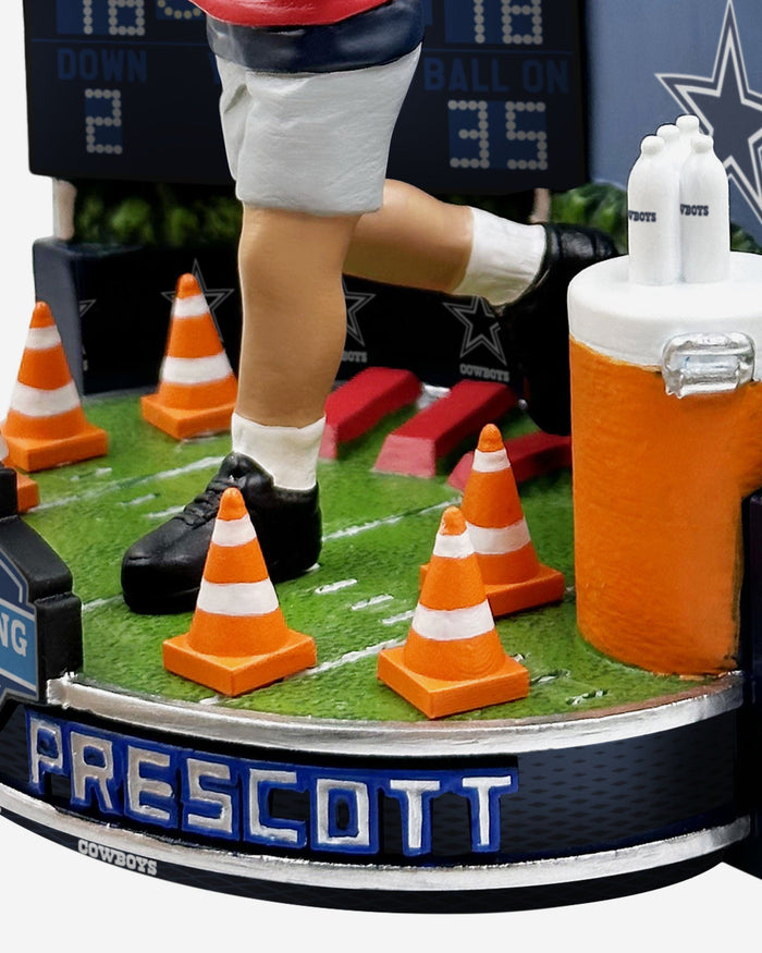 Dak Prescott Dallas Cowboys 2023 Training Camp Mini Bobblehead Scene FOCO - FOCO.com