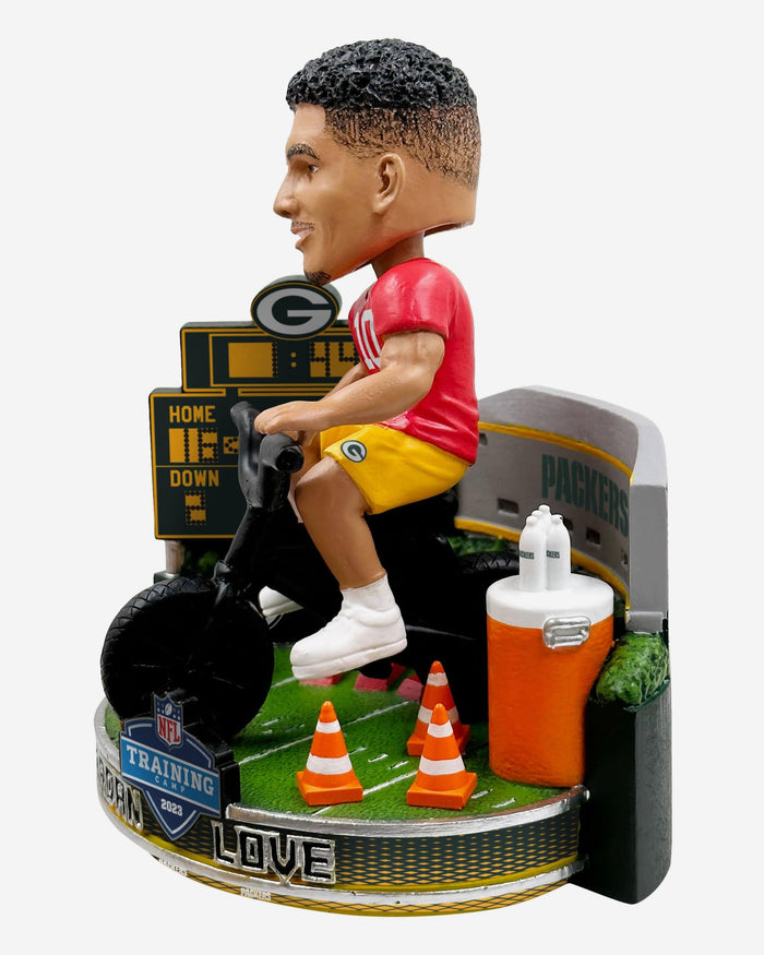 Jordan Love Green Bay Packers 2023 Training Camp Mini Bobblehead Scene FOCO - FOCO.com