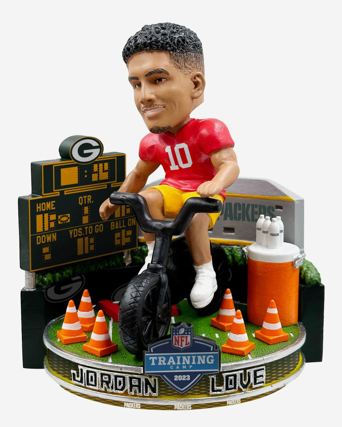 Jordan Love Green Bay Packers 2023 Training Camp Mini Bobblehead Scene FOCO - FOCO.com