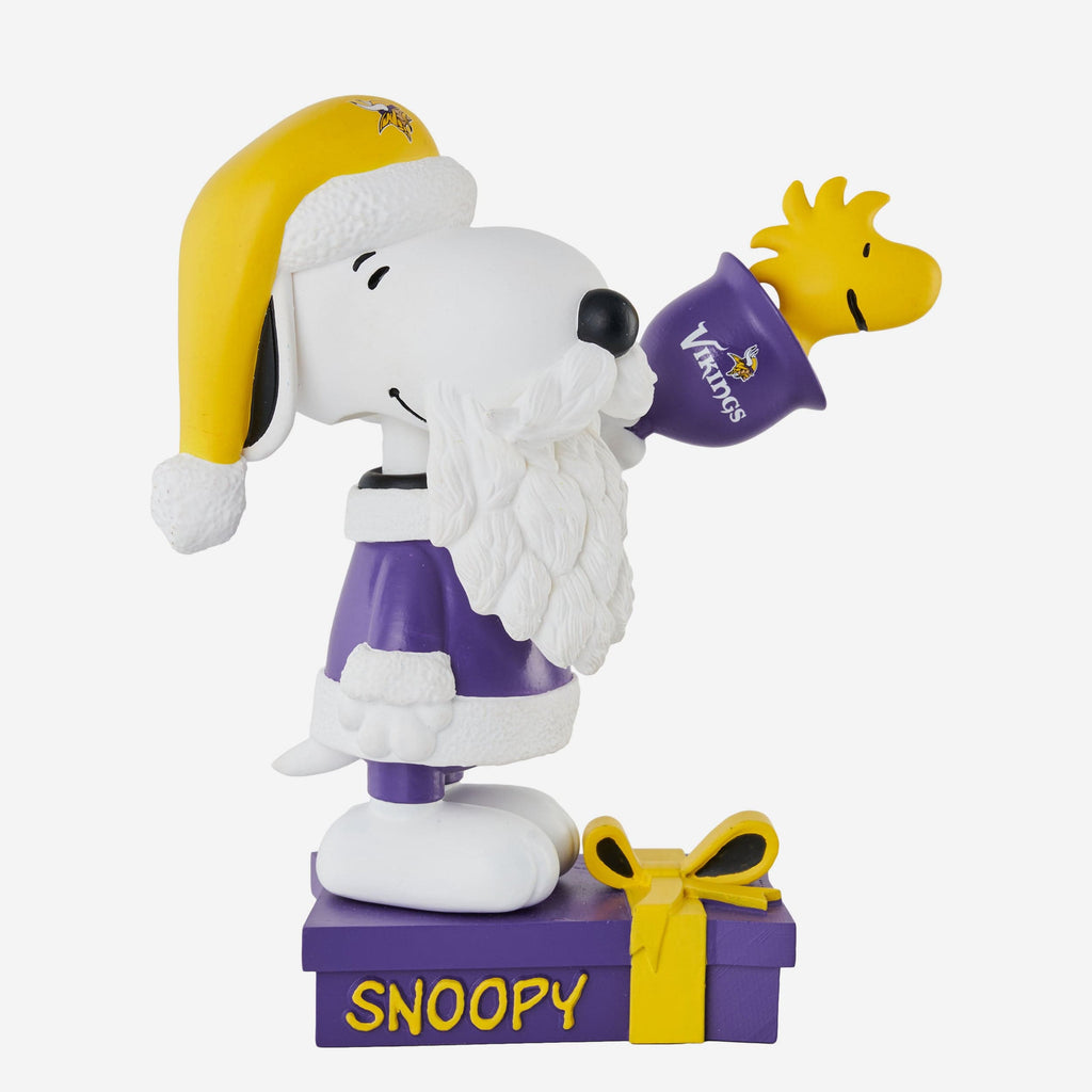 Minnesota Vikings Snoopy & Woodstock Peanuts Christmas Special Bobblehead FOCO - FOCO.com