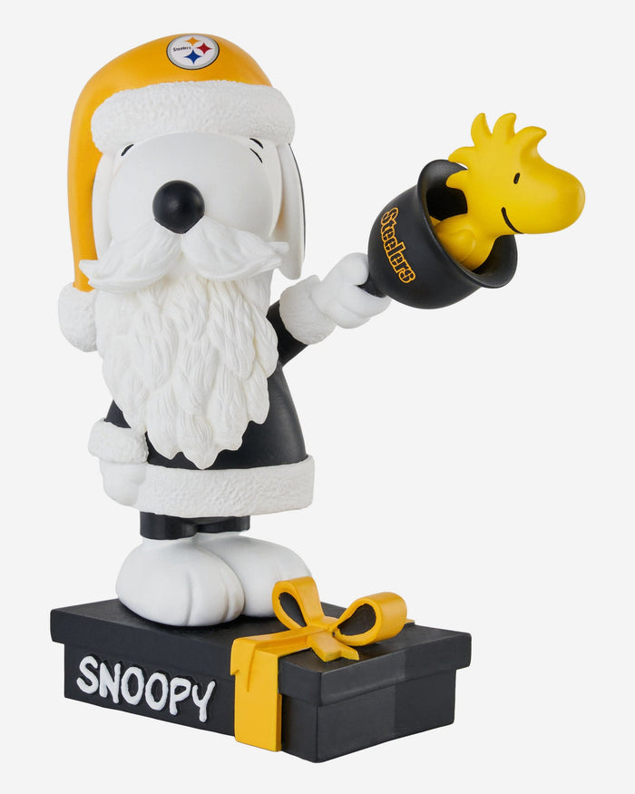 Pittsburgh Steelers Snoopy & Woodstock Peanuts Christmas Special Bobblehead FOCO - FOCO.com