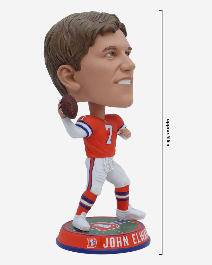 John Elway Denver Broncos Field Stripe Bighead Bobblehead FOCO - FOCO.com