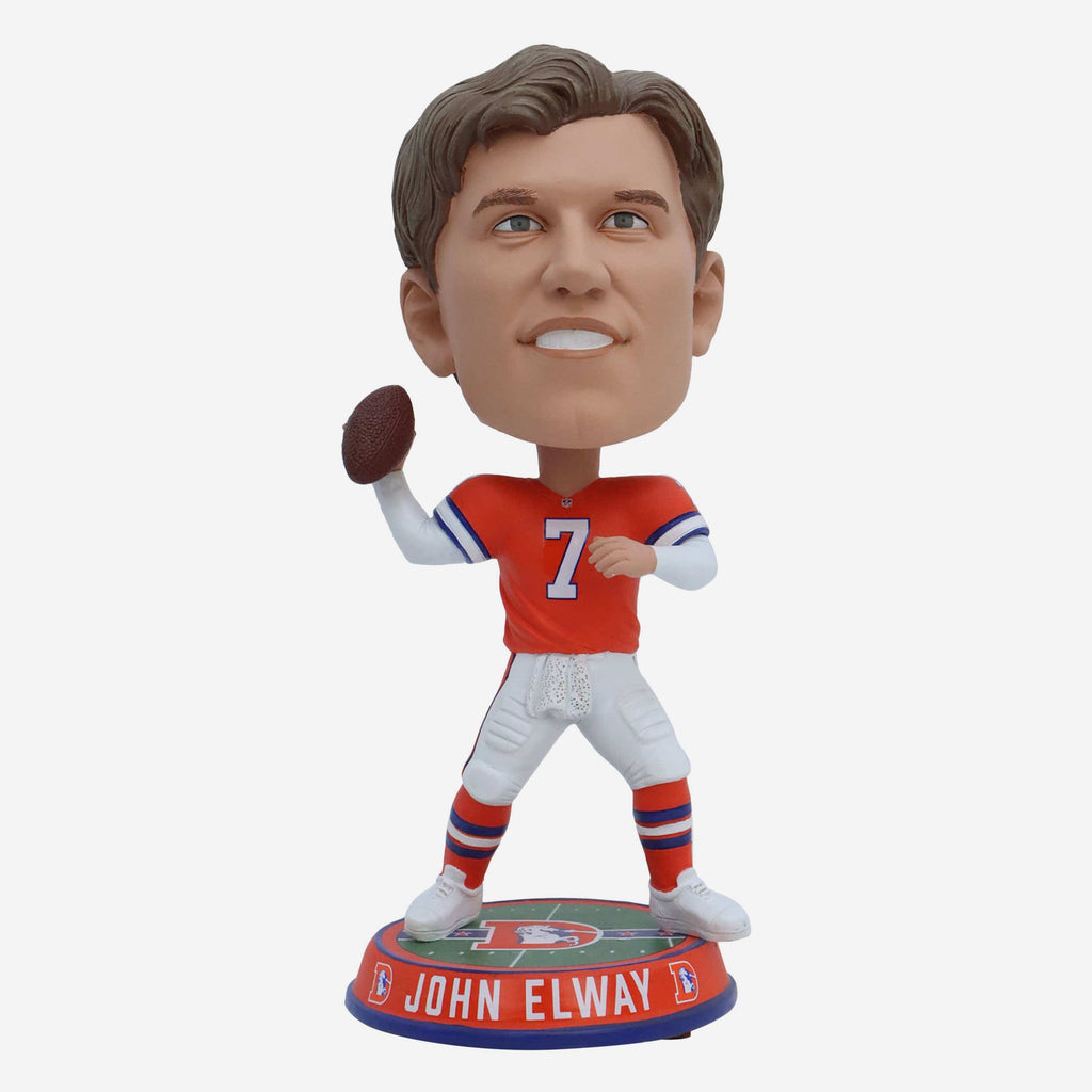 John Elway Denver Broncos Field Stripe Bighead Bobblehead FOCO - FOCO.com