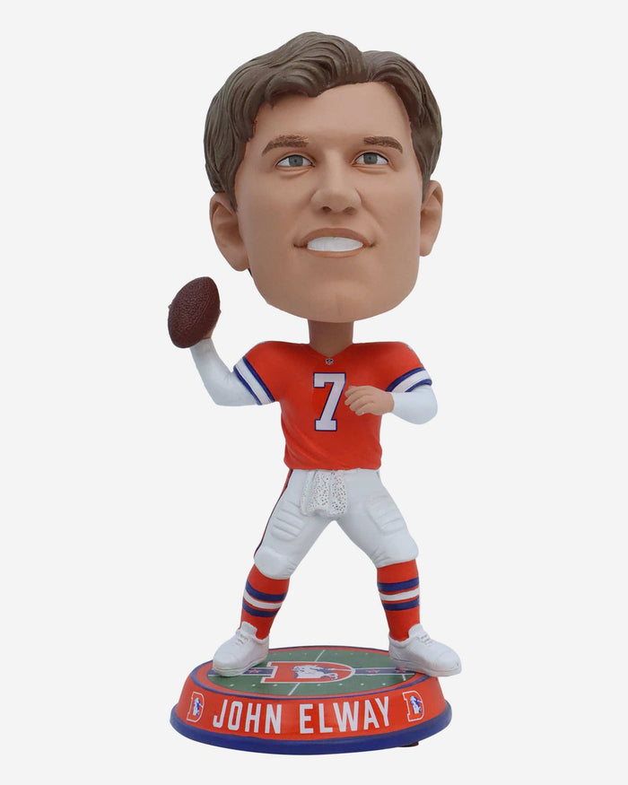 John Elway Denver Broncos Field Stripe Bighead Bobblehead FOCO - FOCO.com