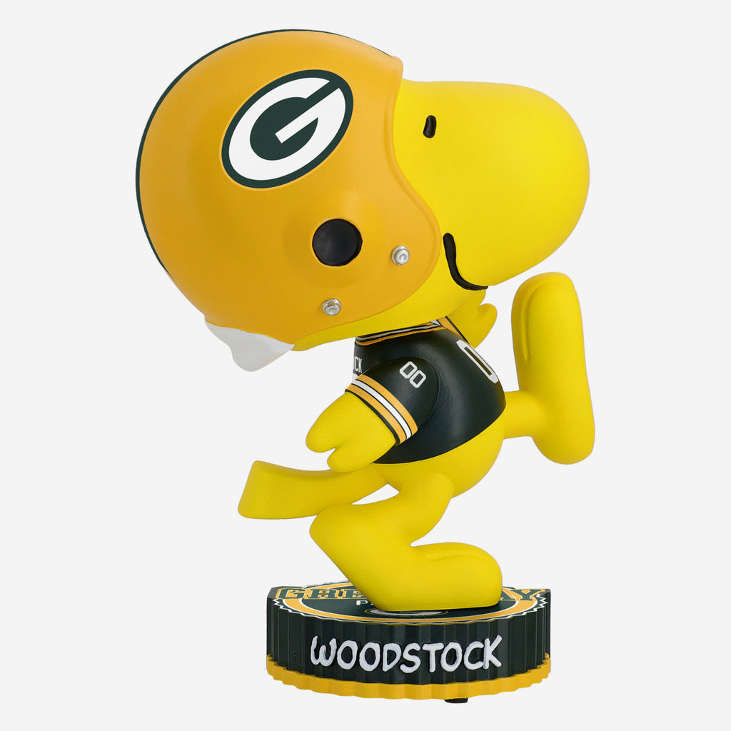 Green Bay Packers Woodstock Peanuts Bighead Bobblehead FOCO - FOCO.com