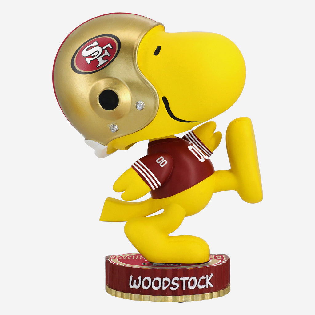 San Francisco 49ers Woodstock Peanuts Bighead Bobblehead FOCO - FOCO.com