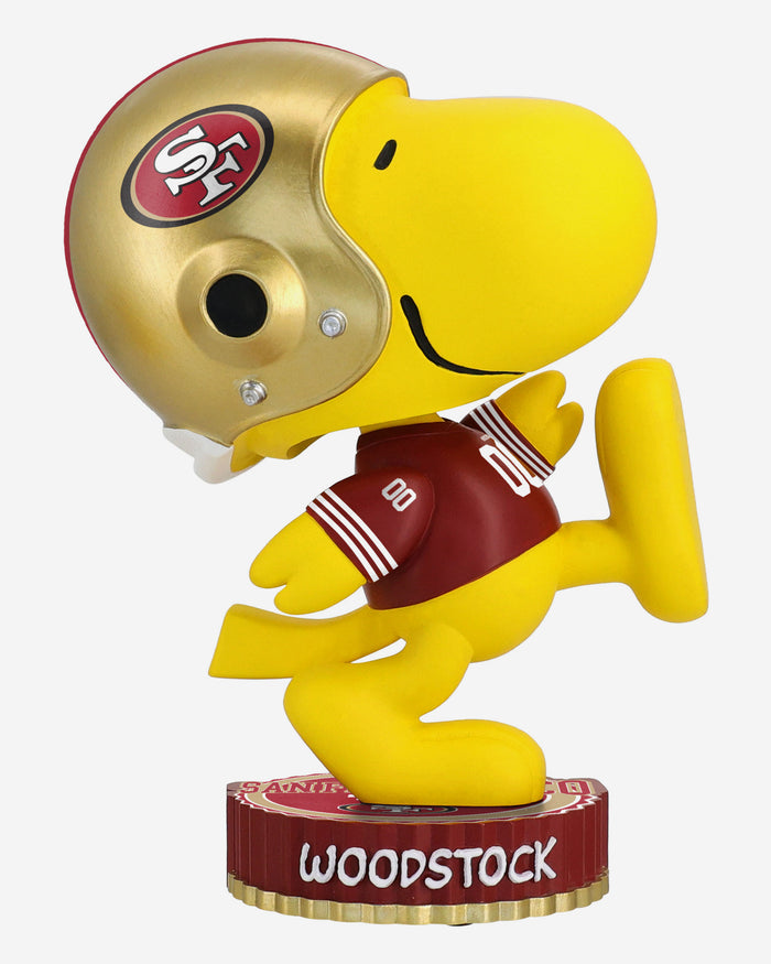 San Francisco 49ers Woodstock Peanuts Bighead Bobblehead FOCO - FOCO.com