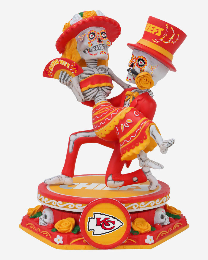 Kansas City Chiefs Calavera Couple Dual Spinner Bobblehead FOCO - FOCO.com