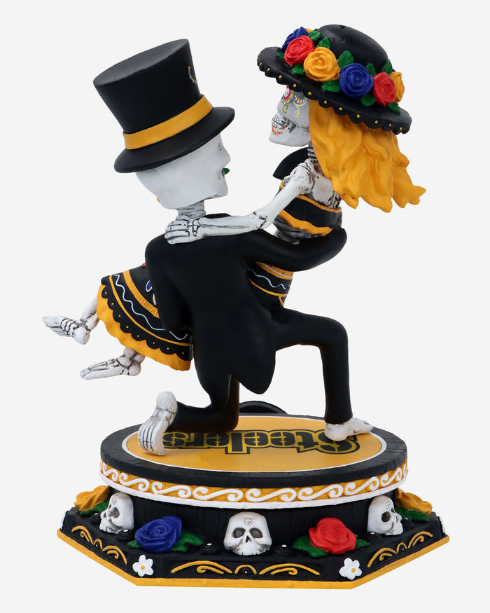 Pittsburgh Steelers Calavera Couple Dual Spinner Bobblehead FOCO - FOCO.com