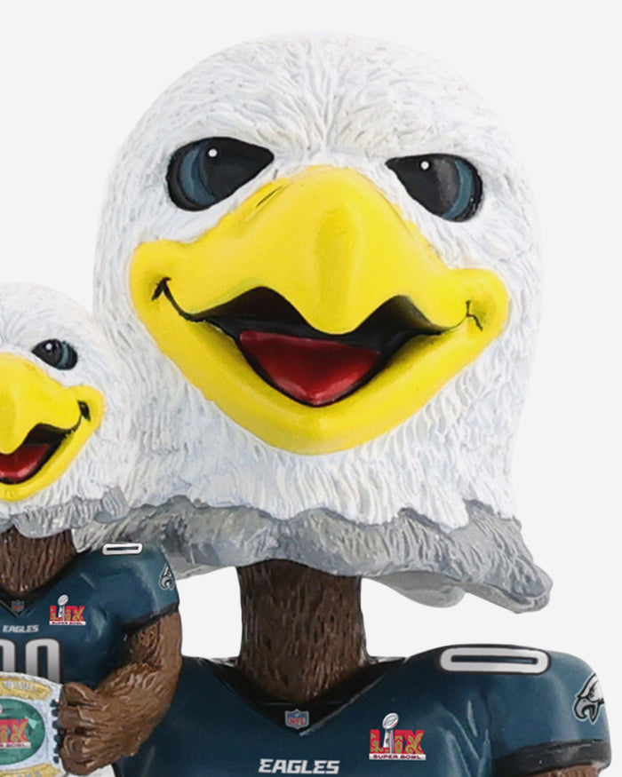 Swoop Philadelphia Eagles Super Bowl LIX Champions Bobble Dubblz Mascot Bobblehead FOCO - FOCO.com