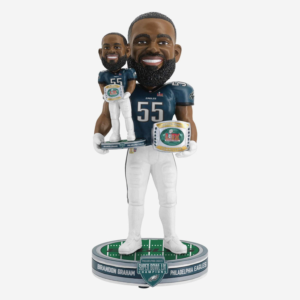 Brandon Graham Philadelphia Eagles Super Bowl LIX Champions Bobble Dubblz Bobblehead FOCO - FOCO.com