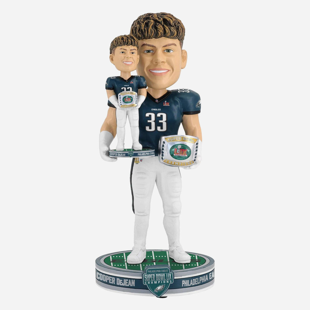 Cooper DeJean Philadelphia Eagles Super Bowl LIX Champions Bobble Dubblz Bobblehead FOCO - FOCO.com
